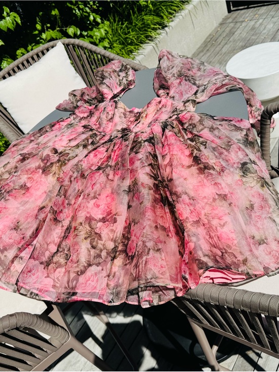 Selkie Dresses & Skirts - Selkie Queen Bee Pink Floral Mini Dress 100%silk